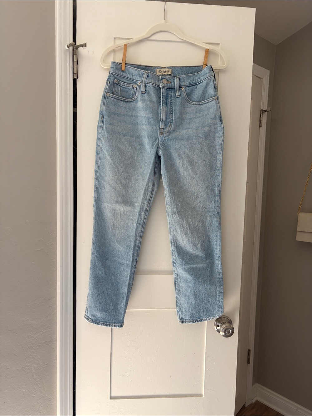 Madewell Light Blue Straight-Leg Jeans